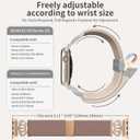 6 x Braided Stretchy Bands with Magnetic Clasp for Apple Watch Band 40mm 38mm 41mm 42mm 44mm 45mm 46mm 49mm, Bling Crown Designer Soft Nylon Sport Solo Loop for iWatch Series 10 9 8 7 6 5 4 3 Ultra 2 1 SE (Pink sand)