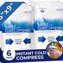Instant Ice Packs for Injuries - 6 Pack of Disposable Cold Compress Ice Packs for Sprains, Strains, Contusions, Minor Burns, Toothaches, and More