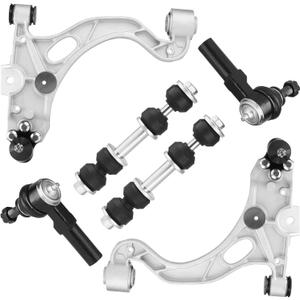Front Lower Control Arms w/Ball Joints Replacement Suspension Kit for Buick Park Avenue 1998-2005, 2000-2005 DeVille Pontiac Bonneville Lesabre, for Oldsmobile Aurora 2001-2003 K620291 K620292 (6PCS)
