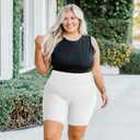 we fleece Plus Size 8" Biker Shorts with Pockets - High Waisted Spandex Yoga Shorts for Women, Workout Gym Cycling Athletic 3XL