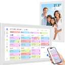 21.5" Smart Wall Calendar 2026 Planner & Chore Chart, Touchscreen