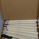 Treela 24 Pcs Flameless Taper Candles Battery Operated Bulk Fake 11 Inch Candles Light LED Candlesticks Flickering Tapered for Wedding Halloween Christmas Decoration, (Ivory, Basic)