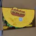 Sratte Taco Piata Set Mexican Birthday Party Decorations Cinco De Mayo Fiesta Theme Taco Pinata with Plastic Stick and Blindfold for Mexican Themed Party Supplies Favors, 15 x 8 x 3 Inches