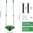 Toddler Swing & 2-in-1Baby Swing - Adjustable Rope Swing Seat for Kids | Indoor & Outdoor Durable Backyard Swing Set for Infants & Toddlers (Green)