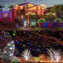 WATERGLIDE 1000 LED Christmas String Lights, 328 FT Green Wire LED Decorative Fairy Lights with Remote & 8 Modes, Waterproof for Outdoor Xmas Holiday Party Garden Wedding Home Decor, Multicolor