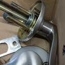 Kwikset Tustin Interior Passage Door Handle, Lever For Closet and Hallway Doors, Reversible Non-Locking Handle Lever, Satin Nickel, with Microban Protection