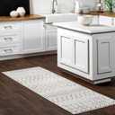 nuLOOM 2x8 Moroccan Blythe Area Rug, Grey, Faded Bohemian Design, Stain Resistant, For Bedroom, Dining Room, Living Room, Hallway, Office, Kitchen, Entryway (3 x 8 Feet, Blythe Grey)