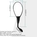 GOOFIT 8mm Clockwise Black Side Rear View Mirrors Replacement for Motorcycle Moped ATV GY6 Touring Bikes Sport Bike Racers Electric Scooter