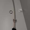 Moen Curved Adjustable Spring Tension No Drill Shower Curtain Rod for Bathroom, Brushed Nickel Finish, CSR2172BN