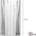 QAPPDA Highball Glasses Set of 12,Vintage Ribbed 13oz Drinking Glasses,Origami Style Glass Cups Everyday Glassware for Cocktail,Whiskey,Juice,Water