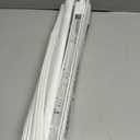UNISHADES no Drill Cordless Roman Shades for Windows, 25" W × 64" H - 100% Blackout - Linen - Mist White
