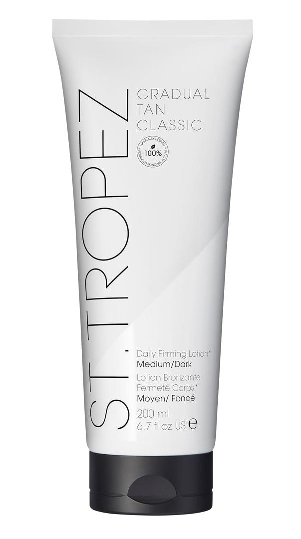 St.Tropez Gradual Tan Firming Lotion, Sun Kissed Glow Self Tan Moisturizer, 5 Skincare Benefits, Vegan, Natural & Cruelty Free, 6.7 Fl Oz