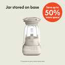 bella 10 Speed Countertop Blender, Juicer & Smoothie Maker, Fits-anywhere Kitchenware, Slim Flip & Store Design, Dishwasher Safe 48oz Capacity Pitcher & Lid, Stainless Steel Blade, 450 Watt, Oatmilk (6 Cup)