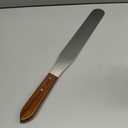 Lab Spatula, Wood-Handled, 12" Stainless Blade, Brass Rivets