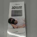 LitBear Sleep Mask for Side Sleeper Women Men, Eye Mask for Sleeping Light Blocking, 3D Contoured Cup Sleeping Mask, Soft Breathable Sleep Eye Mask with Adjustable Elastic Strap for Travel (1 Count (Pack of 1), Black)