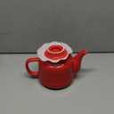 Sweejar 35 oz Porcelain Tea Pot, Teapot with Removable 18/8 Stainless Steel Infuser, Microwave & Dishwasher Safe Tea Maker, Tea Infuser Pots for Blooming loose Leaf Tea,Women Chrismas Women Gift (Red)