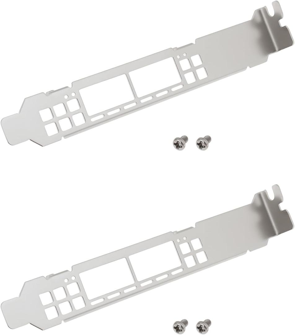 OTOTEC 2pcs Network Card Full Height Brackets with Screws Compatible with Mellanox MCX653106A CX653106A Connectx-6