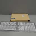 SDYZ x XVX Doubleshot PBT Keycaps 60 75 100 Percent - Shine Through Keycaps, for Mechanical Keyboards, Full 131 Key Set, OEM Profile, Backlit - White