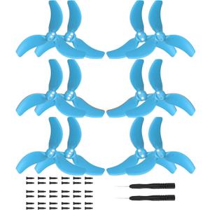 12 Pcs Avata 2 Propellers for DJI Avata 2 Accessories,Low-Noise Blades Props Wings Replacement Blades Accessories (Blue)