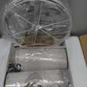 Farmhouse Table Lamps for Bedroom Set of 2, 28" Rustic Bedside Lamp with USB Ports, 3-Way Dimmable Nightstand Table Lamp for Living (1.off white)