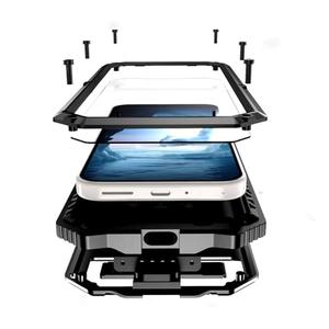 Lunivop for Google Pixel 10 Pro XL Case Metal Heavy Duty Phone Case Built-in Screen Protector Full Body Protective Dust Proof Military - Grade Rugged (6.8 '' Black)