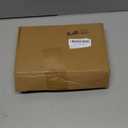 24 Set Mini White Christmas Stockings Set with Gold Sequin Snowflake 6 Inch Faux Fur Xmas Hanging Bulk Stocking Small Plush Xmas Stocking with Christmas Kraft Gift Tags