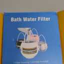 Bath Bathtub Shower Water Filter for Tub Faucet - Hard Water Softener - Remove Contaminants,Chlorine and Fluoride - Improves Skin, Hair and Nails Condition, White, BTBF-051