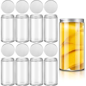 Norme 8 Pack 32 oz Glass Mason Jars Wide Mouth Clear Quart Canning Jars with Airtight Lids for Canning, Fermenting, Pickling, or DIY Decors and Projects