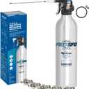 FIRSTINFO A1638Y5(3rd Gen) Patented Lightweight Max. Pressure 140psi / 620ml Thickened Aluminum Canister Refillable High Pressure Aerosol Spray Can/Pneumatic Compressed Air Sprayer (21 Ounces w/ nozzle kit)