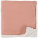 Soft Muslin Cotton Baby Blanket - Breathable and Lightweight Blanket Keeps Your Newborn Baby Girl Or Boy Cozy and Warm - Perfectly Sized for Any Stroller or Car Seat (Pink)