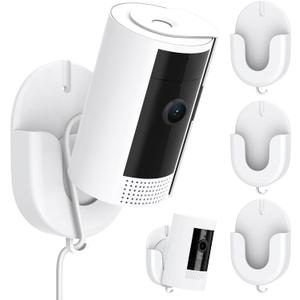 No Drill Ring Indoor Camera Mount, Camera Mount Stand for Ring Indoor Cam (2nd Gen)/Stick Up Cam /Blink Mini /Mini 2 /Blink Outdoor 4/3 with Strong Adhesive, One Step Setup, 3Pack