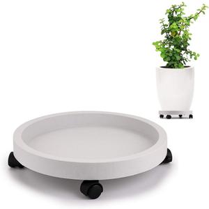 Skelang Plant Caddy 13 Inches, Wheeled Planter Pallet, Plant Stand Dolly for Heavy Planter, Deck Potted Plant, Garden Planter, Load Capacity 120Lbs