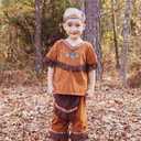 ReliBeauty Native Costume Boys Kids Dress Outfit, Size 150