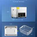 CREWORKS 10L Digital Ultrasonic Cleaning Machine with Heater & Timer, 240W Stainless Steel Ultrasonic Washing Machine, 2.6 gal Sonic Parts Cleaning Machine for Jewelry Glasses Auto Tool Machine Part