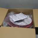 GOSO Burgundy Lamp Shades for Table Lamps and Floor Lamp,12x14x10 inch Spider Lamp Shade for Bedroom Decoration Replacement Lampshade Red Vintage, Drum Faux Silk Handcraft,Easy Assembly(Set of 2)