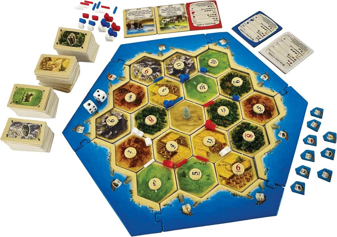 World's Smallest Catan Miniature Board Game | Travel Game | Game for Adults and Family | Adventure Board Game | for Ages 10 and up