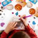 Cards Gifts for Kids School Classroom -24 PCS 2.4 In Foam Sport Ball Toys with Exchange Cards for Boys Girls,Valentines Birthday Party Favors Goodie Bag Stuffer Class Treats Prizes for Toddlers