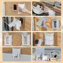 Recessed Outlet Box, DBVS1W-1 Low Profile Electrical Outlet Boxes, Wall Plate Kit for New Vinyl Siding, Enclosed Weatherproof Pack with Duplex & Decorator Style Covers,1-Gang, Vertical, White