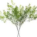 Dremisland Artificial Plants 2PCS 43.3 Inch Artificial Greenery for Vase, Artificial Green Stems Tall Lucky Bamboo Plants Fake Shrubs Faux Branches Greenery for Home Wedding Garden Office Home Decor