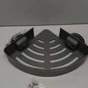 Corner Shower Caddy Shelves - Suction Cup Shower Organizer Shelf with 2 Hooks, Adhesive Bathroom Wall Hanging Storage, No Drilling Rustproof Stainless Steel Caddies for Bath Inside Shower