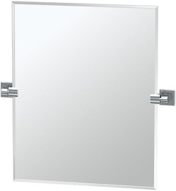 Gatco 4059SM Elevate Frameless Rectangle Mirror, Chrome, 24"H