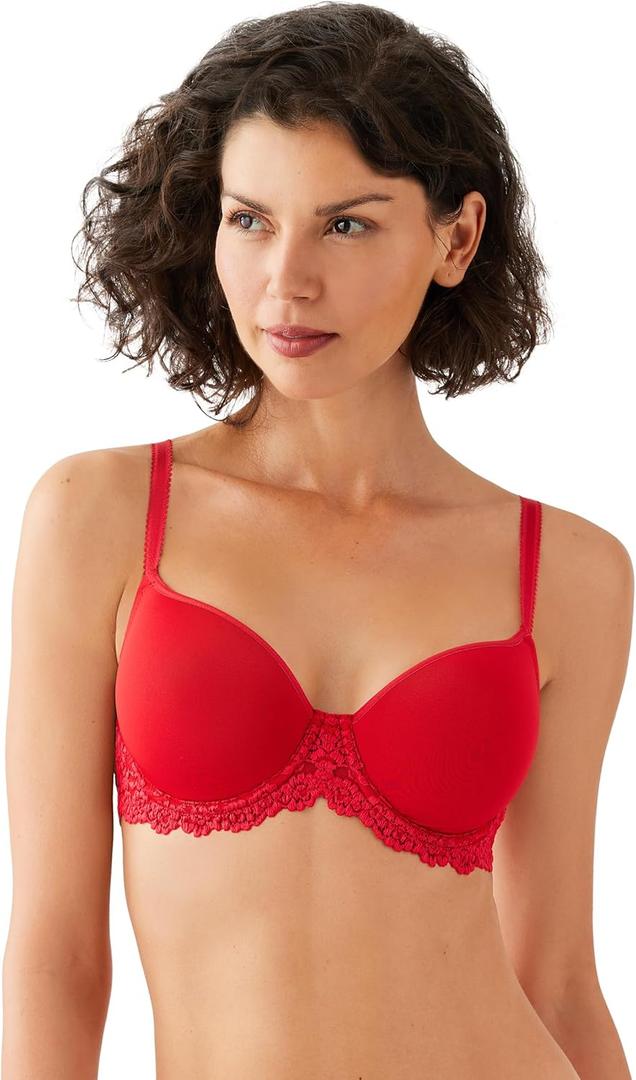 Wacoal Womens Embrace Lace Lightly Padded Underwire Mid Coverage T-Shirt Bra, 853191 (32DDD)