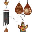 FLAGWIX Sympathy Gifts for Loss of Loved One - Memorial Angel Wind Chimes 32" for Outside - Remembrance & Bereavement Gift Ideas, Condolence Memorial Gifts for Loss of Mom Dad, Ideal for Funeral
