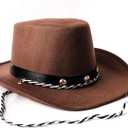 Baby Sized Cowboy Hat,Baby Cowgirl Hats, Infant Party,Toddler Hats-One Size Fits (Brown)