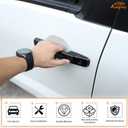 Aunginsy Exterior Door Handle Trim Cover Compatible with Nissan Frontier 2022-2025, Front Rear Outside Door Grab Handle Panel Decorative Cover Protector Shell ABS Accessories, Without Smart Key Hole