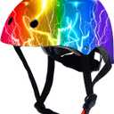 Adjustable Color Gradient Toddler Kids Bike Helmet for 3-5-8-14+Ages Girls Boys,Skateboard Bicycle Toddler Helmet for Multi-Sports Cycling Scooter Inline Roller Skates Rollerblading, Size M