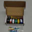 Fermerry 22 AWG Stranded Wire Spool 10ft Each 6 Colors Flexible 22 Gauge Silicone Hook up Wire Kit Electrical Tinned Copper Wire