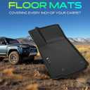 YHTAUTO Automotive Floor Mats for Jeep Grand Cherokee WL 2022-2025
5 Seats | TPE All Weather Car Mats, Anti-Slip & Custom Fit Floor Liners | Front & 2nd Row, Black, Set of 3