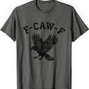 Funny F CAW F Crow T-Shirt (Gray, XXL)