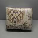 8x10 Ft Extra Large Washable Area Rugs for Living Room, Thin Floral Vintage Print Rug Non Slip Carpet for Bedroom Dining Room Kidsroom Home Decor (Beige Yellow)